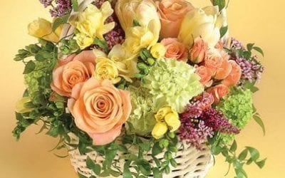 The Easter Bunny Loves Flowers