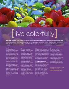 LIVE LIKE A FLOWER: Live Colorfully LIVE LIKE A FLOWER: Live Colorfully