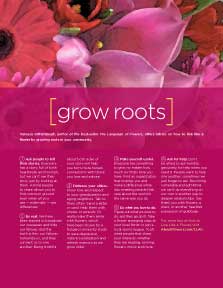 LIVE LIKE A FLOWER: Grow Roots LIVE LIKE A FLOWER: Grow Roots