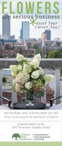 AFE’s business internship program promotes the floral industry as a viable career path for young professionals. 