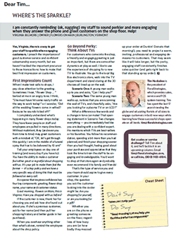 Eliminate Apathy with a Standard Greeting