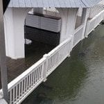 Gazebo that is flooded