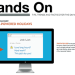 part of the Hands On column from the Jan 2016 issue of floral managment magazine. a computer screen with a faux job list