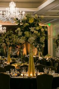 Steal floral design ideas for banquets, hotel lobby pieces, and more from the convention’s decorations.