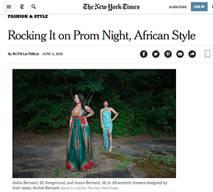 Teens Look to Africa for Prom Style