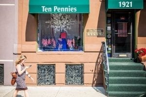 Ten Pennies Florist has been busy creating and delivering designs and balloons for “several parties and events for the DNC,” and has supplied floral elements for a number of state delegations.