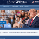 image of the website I Side With