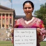 In advance of the 2016 Democratic National Convention, the host committee asked local Philadelphia business owners to share thoughts about the city on social media. Gabriella Nemati of Nature’s Gallery Florist was one business owner to participate in that effort.