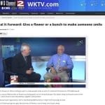 Chester’s Flower Shop & Greenhouses in Utica, New York, gave out about 750 flower bunches during its Petal It Forward event in 2015 – and landed on WKTV’s News in the process.