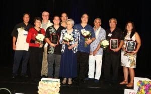 Grace Shibata (front) along with the Shibata family and friends.