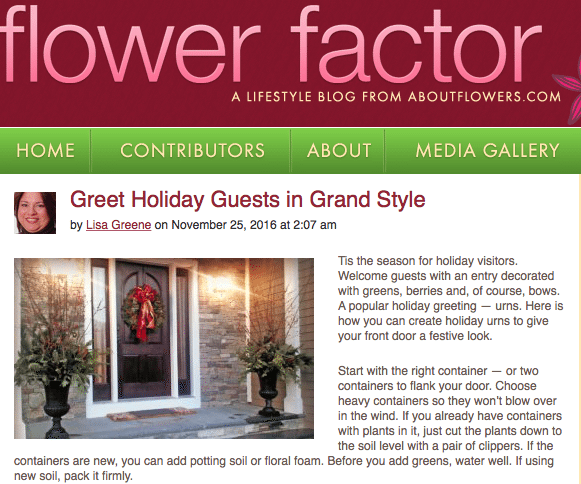 Your blog is a great place to let customers know you are a source for all of their holiday needs.