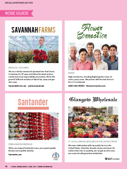 Floral Management’s Rose Guide June 2017