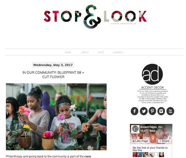 Accent Décor Hosts Floral Workshop for At-Risk Girls