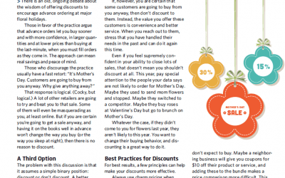 A New Take on the Great Mother’s Day Debate: To Discount or Not to Discount?