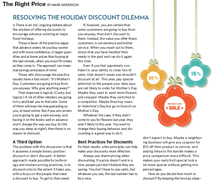 A New Take on the Great Mother’s Day Debate: To Discount or Not to Discount?