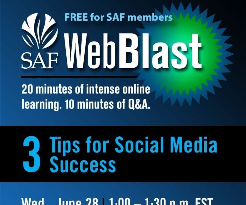 Free WebBlast to Reveal 3 Tips for Social Media Success