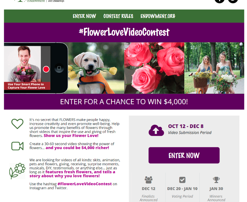 AFE Video Contest Invites People to ‘Show Your Flower Love’