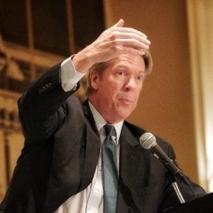 During the annual SAFPAC Fundraising Dinner, CBS News' Chief White House Correspondent Major Garrett detailed his experience covering the 2016 presidential election, and the lessons he learned from that time