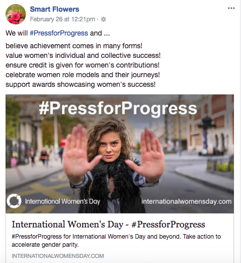 Canadian Florist To Highlight Female Achievement for Women’s Day