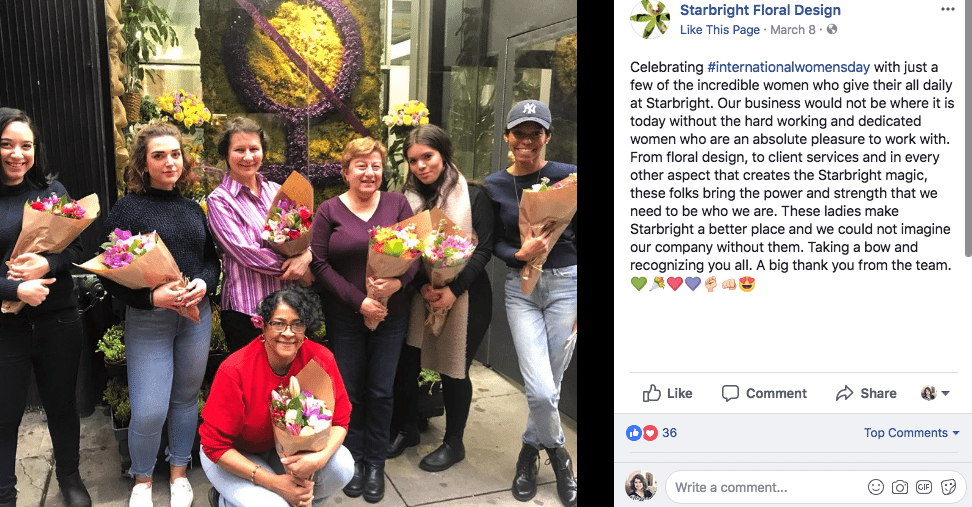 Florists Bring Flowers to Forefront on International Women’s Day
