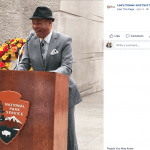 Rick Lee of Lee’s Flower & Card Shop in Washington, D.C., spoke last week alongside Mayor Muriel Bowser and Congresswoman Eleanor Holmes Norton at the Martin Luther King Jr. Memorial.