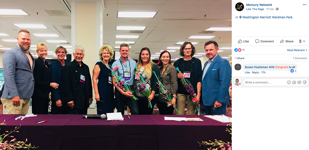 10 Designers competed in FTD America's Cup during the 2018 AIFD Symposium.