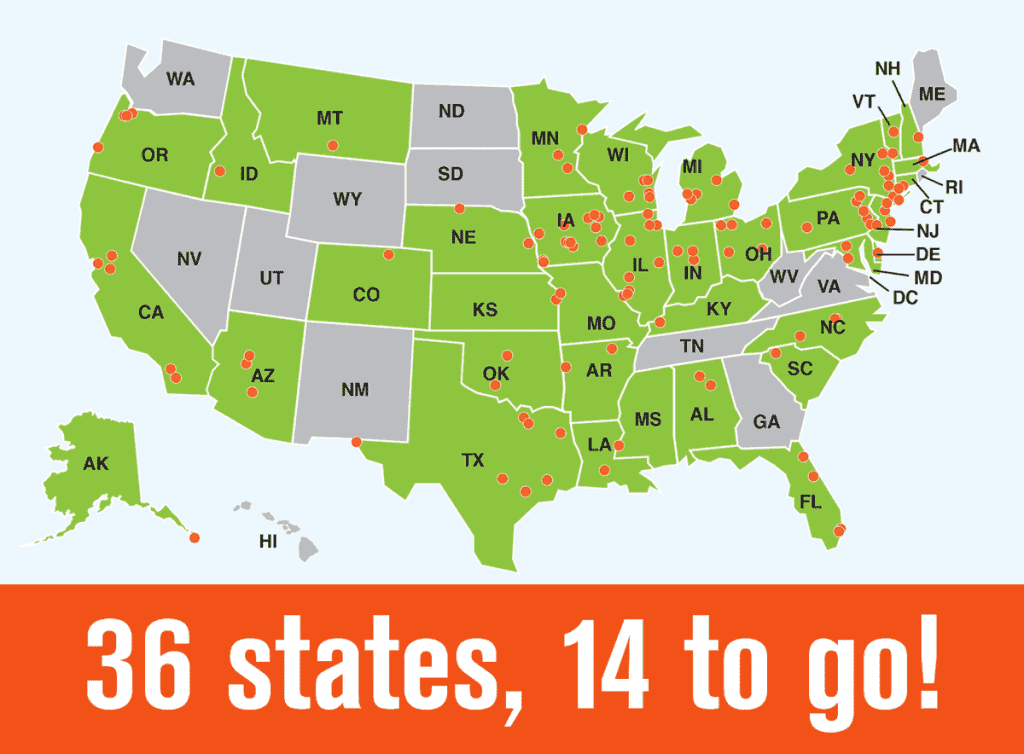 36 states in the USA will Petal it Forward Oct 24 36 states in the USA will Petal it Forward Oct 24