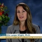 Lead researcher Erin Largo-Wight, Ph.D, discusses her findings on an ABC affiliate in Baltimore. “ In our study, we found that women who lived with flowers, just for a few days, had a significant reduction in their stress levels,” she told reporters.