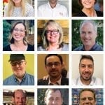 Top row: The new members of the SAF Board of Directors are Retailer Kaitlin Radebaugh, AAF, Wholesaler Oscar Fernandez, and Grower Jamie Kitz. Second row: The new members of the SAF Retailers Council are Jennifer Barnard, Rakini Chinery, AAF, AzMF, and Keith Rockcastle. Third row: The new members of the SAF Wholesalers Council Rodger Callister, Alvaro Crespo, and Alejandro Perez. Fourth row: The new members of the SAF Growers Council are Matt Altman, Austin Bryant, and Robin van der Schaaf.