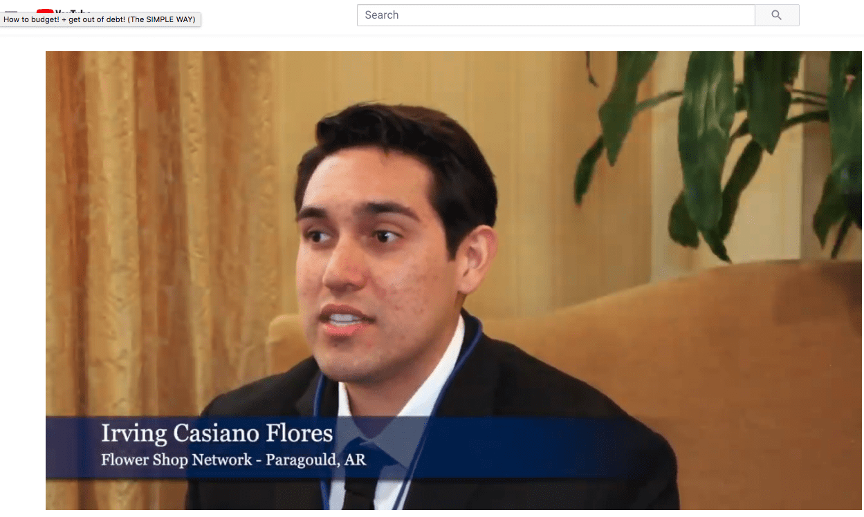 Irving Casiano Flores, Flower Shop Network, Inc., Paragould, Arkansas