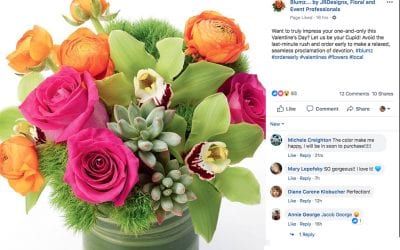 Detroit Florist Engages V-Day Customers with SAF Social Media Content