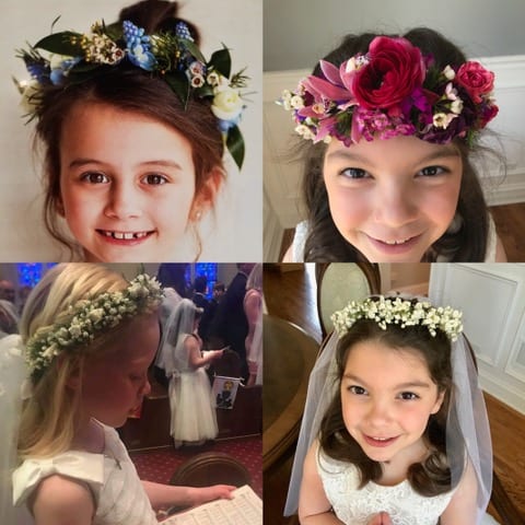 communion flower crown