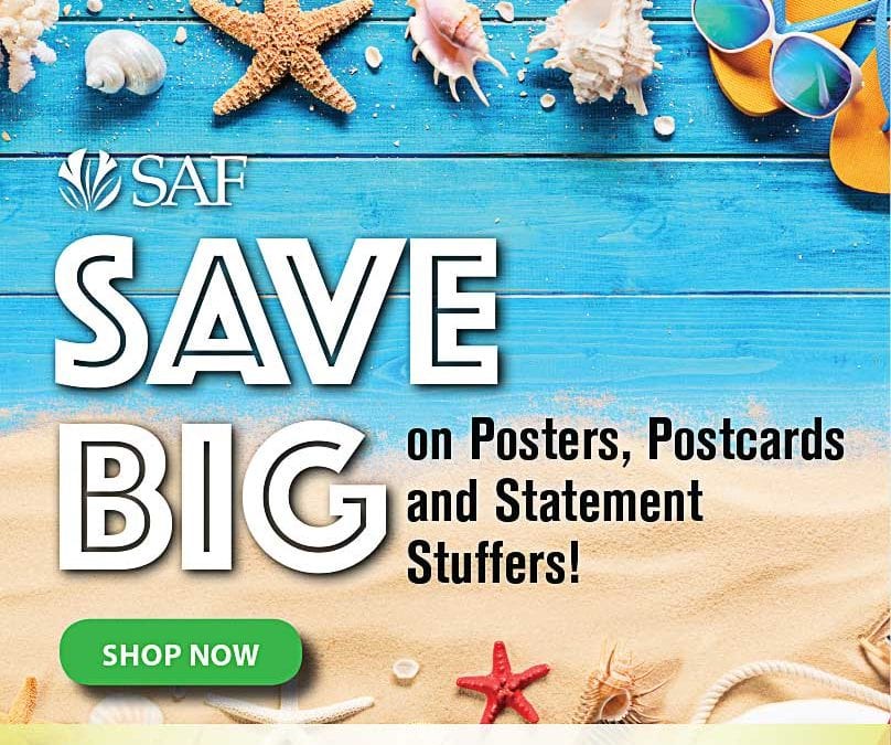 Save 75 percent on SAF Posters, Postcards and Stuffers
