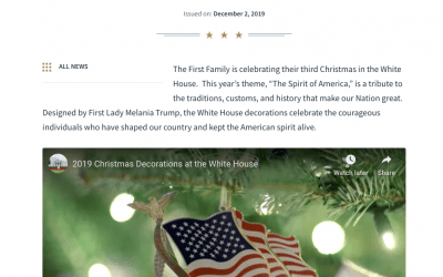 White House Holiday Decor Honors American Heritage, Heroes and Traditions
