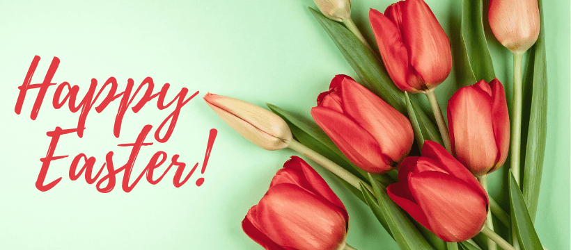 Happy Easter Tulips 820