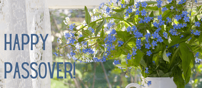 Happy Passover Forget Me Not 820