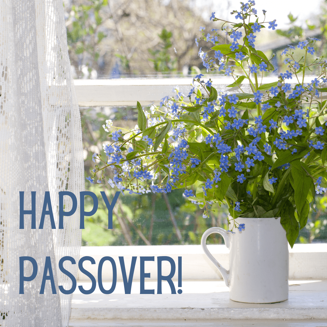 Happy Passover Forget Me Not Valentine's Day - banner ad 177x175 pixels