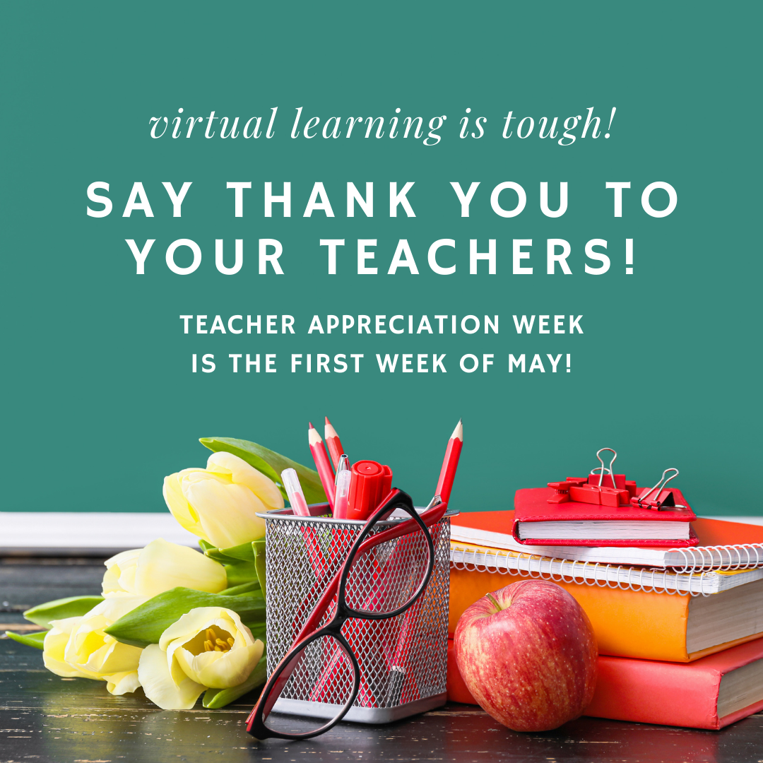 Virtual Learning is Tough Teacher Appreciation Week Valentine's Day - banner ad 177x175 pixels